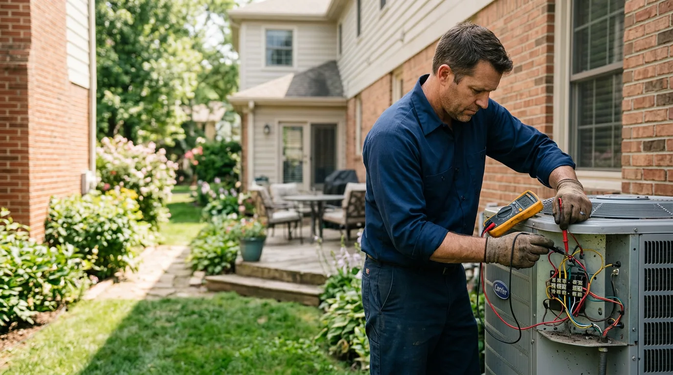 HVAC technician working near Kearney, NE